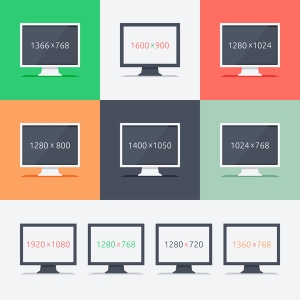 Responsive web design on different monitors